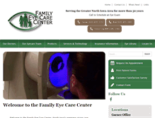 Tablet Screenshot of familyeyecc.com